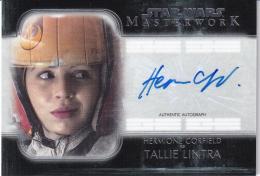 2020 Topps Star Wars Masterwork  Hermione Corfield as Tallie Lintra Autograph New Trilogy Signers