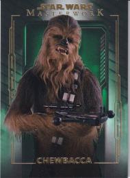 2020 Topps Star Wars Masterwork  Chewbacca Base Greenパラレル版 80/99
