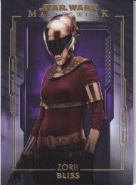 2020 Topps Star Wars Masterwork  Zorii Bliss Base Purpleパラレル版 07/50