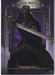 2020 Topps Star Wars Masterwork  Trudgen Base Purpleパラレル版 47/50