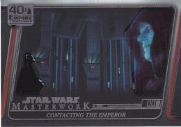 2020 Topps Star Wars Masterwork  Contacting the Emperor The Empire Strikes Back 40th Anniversary Rainbow Foilパラレル版 122/299