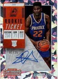 PANINI 2018-19 Contenders Cracked Ice Ticket #102　Auto Deanore Ayton01/25