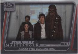 2020 Topps Star Wars Masterwork  Dinner with the Dark Lord The Empire Strikes Back 40th Anniversary Rainbow Foilパラレル版 243/299