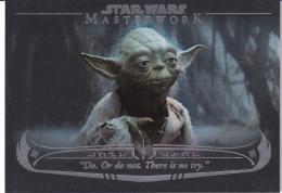 2020 Topps Star Wars Masterwork  "Do. Or do not. There is no try." The Wisdom of Yoda Rainbow Foilパラレル版 147/299