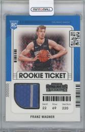 2021-22 PANINI Contenders Rookie Ticket Swatches / FRANZ WAGNER(Orlando Magic)