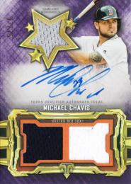 2020 TOPPS Triple Threads Michael Chavis Base Rookies & Future Phenoms Autographed Relic Amethyst 75枚限定 /7