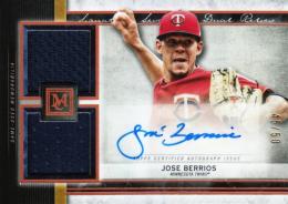 2020 TOPPS Museum Collection Jose Berrios Single-Player Signature Swatches Dual Relic Autograph Copper 50枚限定 /45