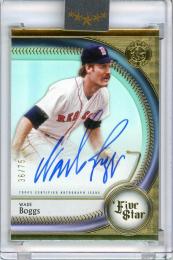 2025 Topps Five Star Wade Boggs Base Autographs Aqua【36/75】 Boston Red Sox