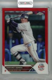 2023 Topps NPB Chrome 埼玉西武ライオンズ 源田壮亮 Base Red Reflector(パラレル版)(Lastナンバー!) 5/5