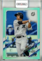 2021 Topps Chrome NPB 千葉ロッテ 荻野貴司 Aqua Refractor 160/199