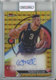2023-24 Topps Finest CJ McCollum Autographs Gold Geometric Refractors #FACJM【40/50】 New Orleans Pelicans
