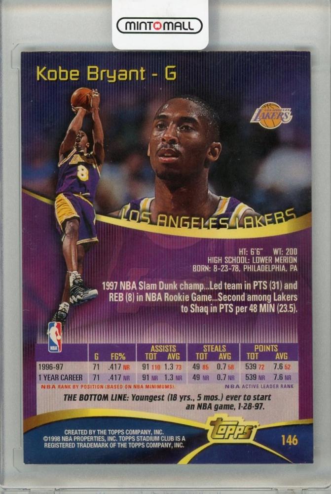 ミントモール / MINT 吉祥寺店 / 1998 TOPPS STADIUM CLUB Kobe Bryant