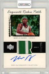 2003-04 Upper Deck Exquisite Collection Marcus Banks #69 Rookie Patch Autograph RC【168/225】 Boston Celtics