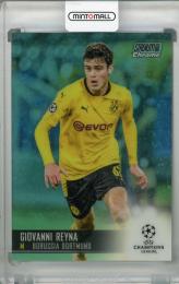 2020-21 Topps Stadium Club Chrome UEFA Champions League Borussia Dortmund Giovanni Reyna Base Aqua(パラレル版) 140/199