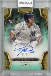 2024 Topps Five Star Jasson Dominguez Five Star Base Autographs Aqua #FSA-JD RC ※裏面傷あり【37/75】 New York Yankees