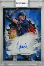 2024 Topps Finest Curtis Mead Finest Autographs Blue Refractors #FA-CME RC ※初期傷あり【78/99】 Tampa Bay Rays