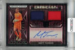 2023-24 Panini Obsidian Matt Turner Dual Jersey Ink Electric Etch Red Pulsar #33 Auto ※裏面へこみあり【05/49】 United States