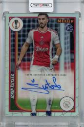 2023-24 Topps Merlin UEFA Club Competitions Josip Sutalo Base Autographs #AU-JS RC ※へこみあり AFC Ajax