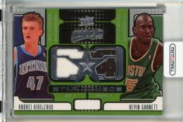 2008-09 Upper Deck MVP Andrei Kirilenko / Kevin Garnett Star Combos #SCGK《初期不良あり》