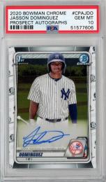 2020 TOPPS BOWMAN CHROME #CPA-JDO Prospect Autographs 【PSA10】 Jasson Dominguez