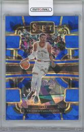 2023-24 PANINISelect Prizms Blue Cracked Ice #87 / VICTOR WEMBANYAMA(San Antonio Spurs)