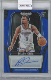 2024-25 PANINI Prizm Rookie Signatures Prizms Blue / DILLON JONES(Oklahoma City Thunder) 【31/49】