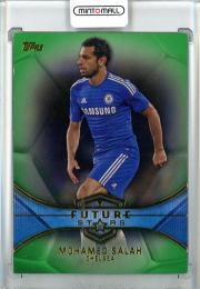 2014 Topps Premier Gold Soccer Mohamed Salah Future Stars/Green Parallels/#FS-MS ※裏面汚れあり【26/60】 Chelsea