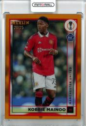 2022-23 Topps Merlin Chrome UEFA Club Competitions Soccer Kobbie Mainoo RC/Base/Orange Refractors/#97【20/25】 Manchester United