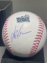 YOSHINOBU YAMAMOTO 直筆サイン World Series  2024 BASEBALL Los Angeles Dodgers