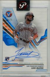 2024 TOPPS Pristine Luis Matos Autographs Blue Pristine Refractors #PALM【74/75】 San Francisco Giants