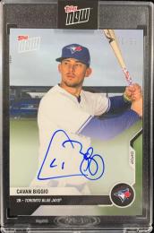 2020 Topps Now Toronto Blue Jays Cavan Biggio Autograph 70/99