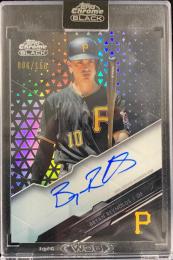 2020 Topps Chrome Black Pittsburgh Pirates Bryan Reynolds Chrome Black Autographs Refractor パラレル版 006/150