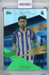 2021-22 Topps Real Sociedad Team Set  Adnan Januzaj Base Signature Celebrations Neon Green(パラレル版) 081/125