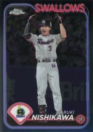 2024 TOPPS Chrome NPBプロ野球 #168 西川遥輝(ヤクルト) レギュラーカード