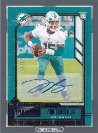 2020 PANINI PLAY BOOK FOOT BALL  LYNN BOWDEN JR. Rookies Signatures Blue 22/25