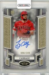 2024 TOPPS TIER ONE TREY CABBAGE AUTOGRAPH CARD【090/249】 LOS ANGELES ANGELES