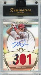 2024 TOPPS LUMINARIES MIKE TROUT PATCH AUTOGRAPH CARD【10/15】 LOS ANGELES ANGELES