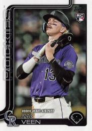 2025 Topps Update MLB #US2 Zac Veen レギュラーカード