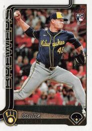 2025 Topps Update MLB #US261 Craig Yoho レギュラーカード RC
