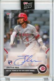 2021 TOPPS NOW JONATAN INDIA AUTOGRAPH CARD【63/99】 CINCINATI REDS