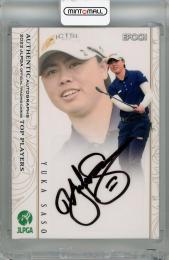 2022 EPOCH JLPGA TOP PLAYERS 笹生優花 直筆サインカード【29/56】