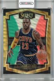 2015-16 Panini Select LeBron James Premier Level Tri-Color Prizms #147 ※裏面初期傷あり Cleveland Cavaliers