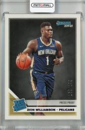 2019-20 Panini Donruss Zion Williamson Rated Rookie PRESS PROOF Purple #201【168/199】 New Orleans Pelicans