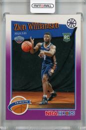 2019-20 Panini NBA Hoops Zion Williamson Hoops Tribute Purple #296 RC New Orleans Pelicans