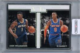 2019-20 Panini Noir RJ Barrett/Zion Williamson Metal Frame Split Screen #276 ※傷あり 【02/25】 New York Knicks/New Orleans Pelicans