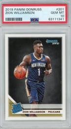 2019-20 Panini Donruss Zion Williamson Base #201 【PSA10】 New Orleans Pelicans