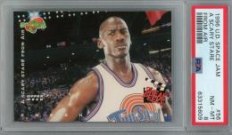 1996 Upper Deck Space Jam Michael Jordan A Scary Stare From Air #56【PSA8】