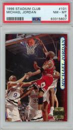 1996 Topps Stadium Club Michael Jordan #101【PSA8】 Chicago Bulls