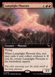 【MKM】【ENG】【Foil】《ランプ光のフェニックス/Lamplight Phoenix》拡張アート版