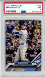 2024 Topps Now Shohei Ohtani #722 Becomes 1st 50/50 Player in MLB History【PSA7】 Dodgers